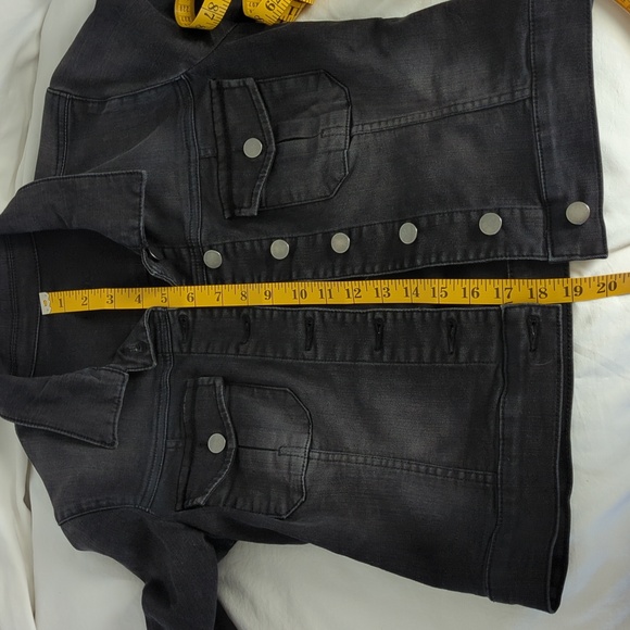 KUT from the Kloth Amelia Denim Jacket Black Wash Size M - Picture 6 of 8